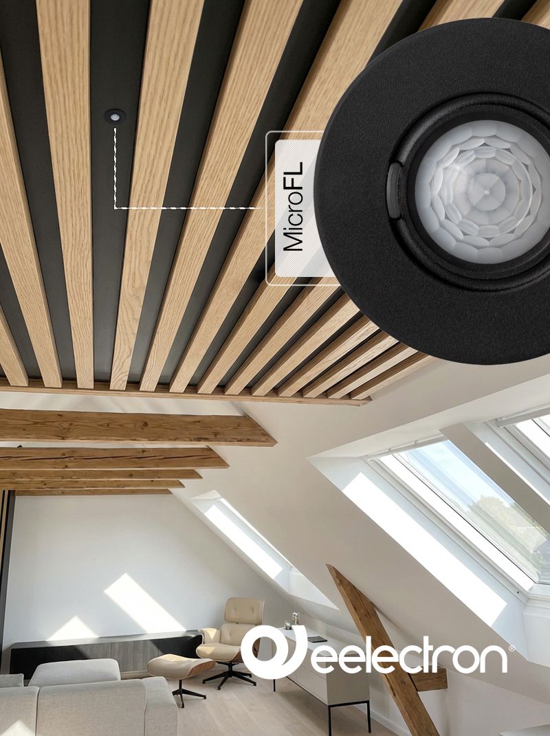 Novidade eelectron: Sensores MicroFL de Teto para Iluminação Inteligente