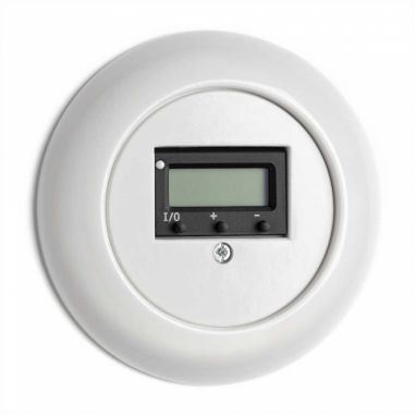TERMOSTATO COM RELOGIO PORCELANA BRANCO