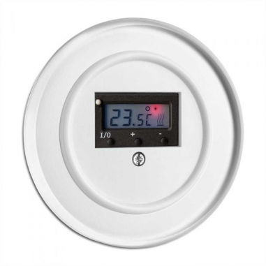 TERMOSTATO COM RELOGIO VIDRO DUROPLAST BRANCO