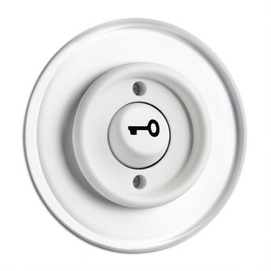 INTERRUPTOR/COMUTADOR VIDRO DUROPLAST BRANCO