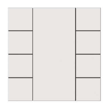 ISWITCH 8 TECLA PLT BRANCO MAT COMPLETO